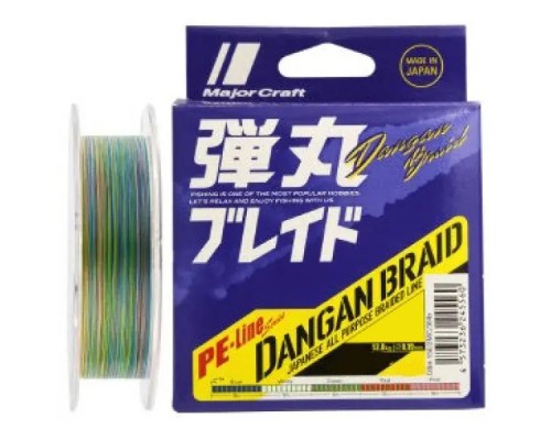 Шнур Major Craft Dangan Braid X8 150m MultiCam 0.8/0.10mm 16lb/6.9kg (772.73.51)