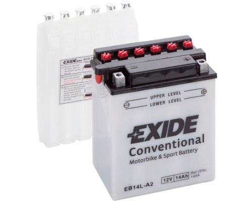 Акумулятор автомобільний EXIDE CONVENTIONAL 14Ah Ев (-/+) (145EN) (EB14L-A2)
