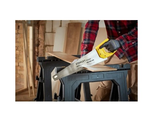 Ножівка Stanley SHARPCUT із загартованими зубами, L=450мм, 11 tpi. (STHT20370-1)