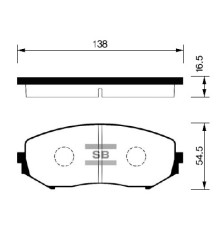 Гальмівні колодки HI-Q SP1416