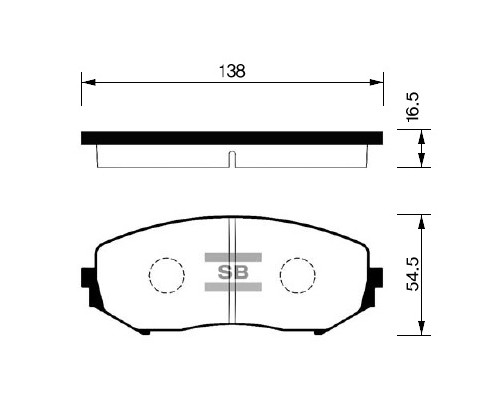 Гальмівні колодки HI-Q SP1416