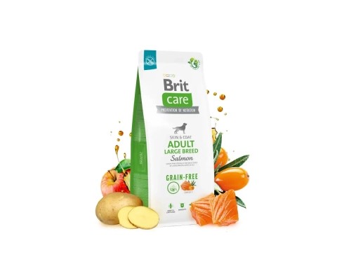 Сухий корм для собак Brit Care Dog Grain-free Adult Large Breed беззерновий з лососем 12 кг (8595602558896)