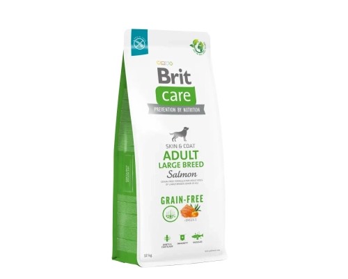 Сухий корм для собак Brit Care Dog Grain-free Adult Large Breed беззерновий з лососем 12 кг (8595602558896)