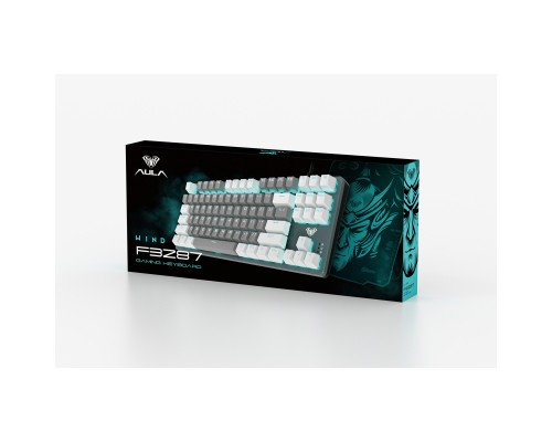 Клавіатура Aula F3287 Keycap KRGD Blue USB UA White/Grey (6948391240688)