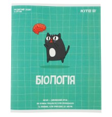 Зошит Kite предметний Cat 48 аркушів, клітинка біологія (K23-240-17)