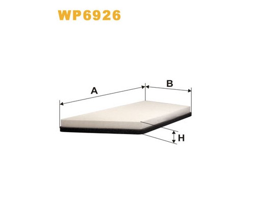 Фільтр салону Wixfiltron WP6926 Фільтр салону Wixfiltron WP6926