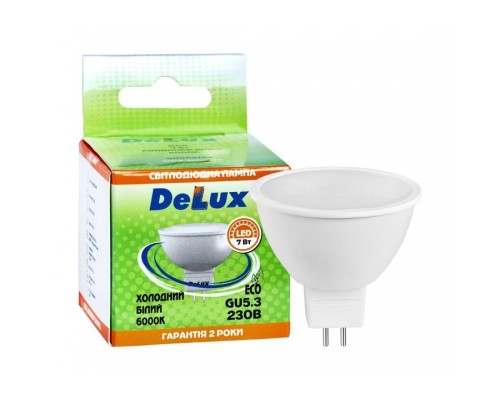 Лампочка Delux JCDR 7Вт 6000K 220В GU5.3 (90006129)