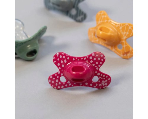 Пустушка Difrax Natural, 0-6 міс (123 Dahlia_dots)