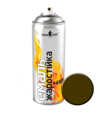 Аерозольна фарба для автомобіля New Ton жаростійка коричнева, 400 мл (652)