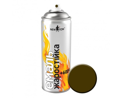 Аерозольна фарба для автомобіля New Ton жаростійка коричнева, 400 мл (652)