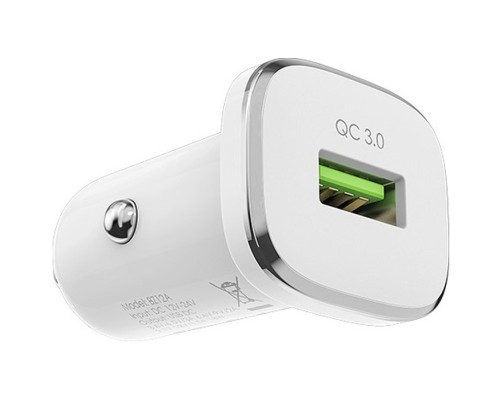 Зарядний пристрій BOROFONE BZ12A single port USB-A White (BZ12ACW)