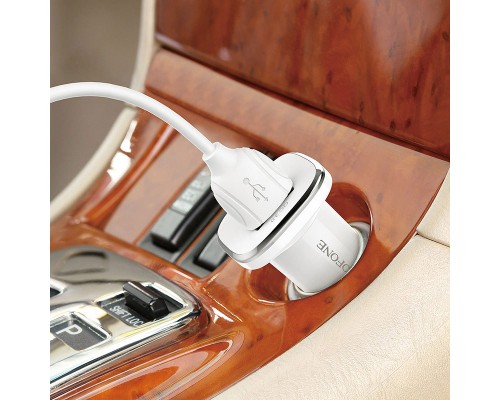 Зарядний пристрій BOROFONE BZ12A single port USB-A White (BZ12ACW)