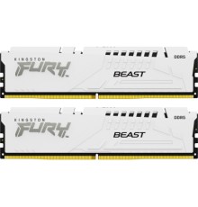 Модуль пам'яті для комп'ютера DDR5 64GB (2x32GB) 5600 MHz FURY Beast White Kingston Fury (ex.HyperX) (KF556C40BWK2-64)