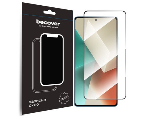 Скло захисне BeCover Xiaomi Redmi Note 13 Pro Black (710364)