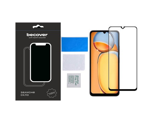 Скло захисне BeCover Xiaomi Redmi 13C / Poco C65 Black (710491)