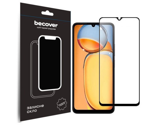 Скло захисне BeCover Xiaomi Redmi 13C / Poco C65 Black (710491)