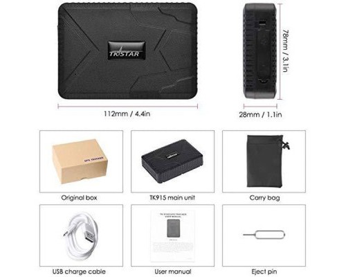 GPS трекер Voltronic TK-STAR TK-915 з магнітом 5 кг і акб 10000Ah на 120 діб Q50 (TK-915) 