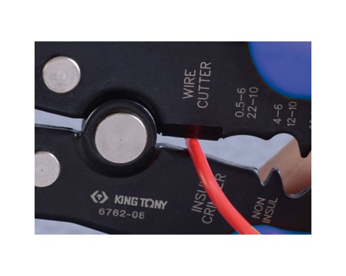 Знімач ізоляції KING TONY для зачистки, різки та обжима (6762-08)