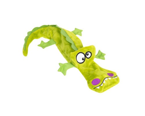 Іграшка для собак GiGwi Plush Крокодил з 4-ма пищалками 38 см (75021)