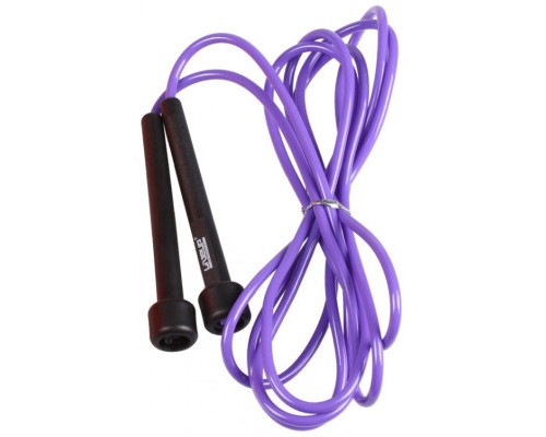 Скакалка LiveUp PVC Jump Rope LS3115-p в тубусі чорний/фіолетовий 275x0.5см (6951376100648)