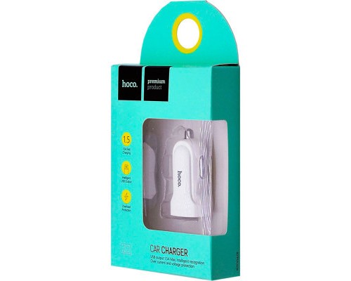 Зарядний пристрій HOCO Z2 USB White (6957531039020)