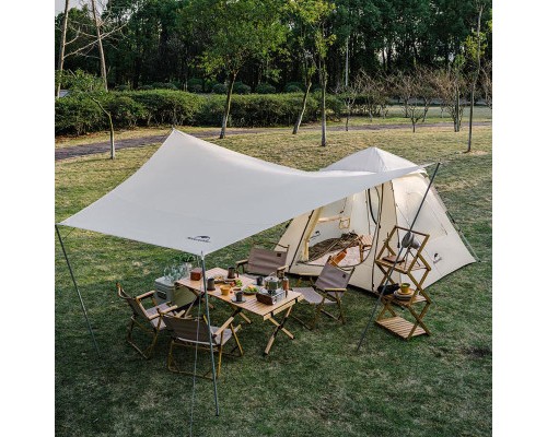 Намет Naturehike тримісний CNK2300ZP014 з навісом бежевий (6976023921117) Намет Naturehike тримісний CNK2300ZP014 з навісом бежевий (6976023921117)