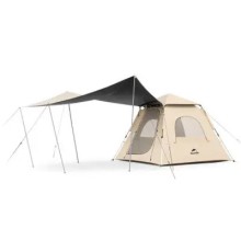 Намет Naturehike тримісний CNK2300ZP014 з навісом бежевий (6976023921117)