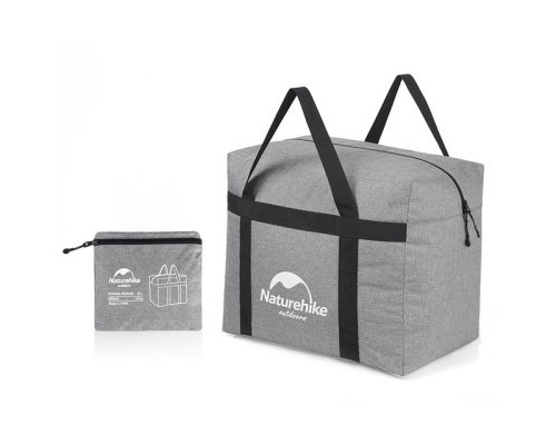 Дорожня сумка Naturehike баул NH17S021-M 45 л сірий (6927595724910)