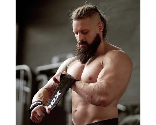 Бинт для спорту RDX для зап'ястя W2 Gym Wrist Wraps Black Pro (WAH-W2B)