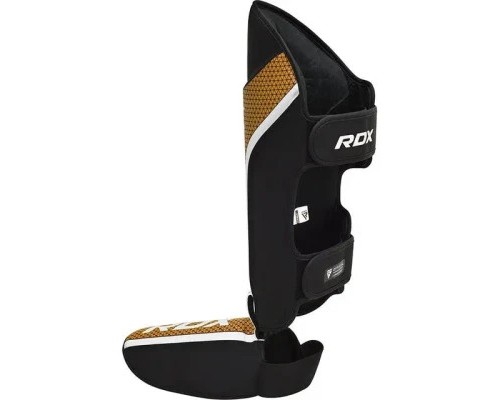 Захист гомілки і стопи RDX Shin Instep Aura Plus T-17 Black Golden L (SGR-T17BGL-L+)
