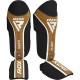 Захист гомілки і стопи RDX Shin Instep Aura Plus T-17 Black Golden L (SGR-T17BGL-L+)