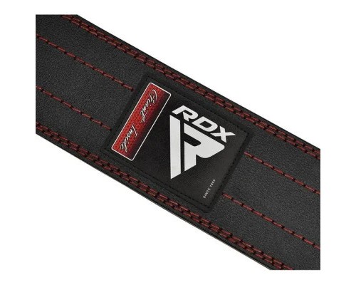 Атлетичний пояс RDX для пауерліфтингу RD1 шкіряний Red M (WPB-RD1R-M)