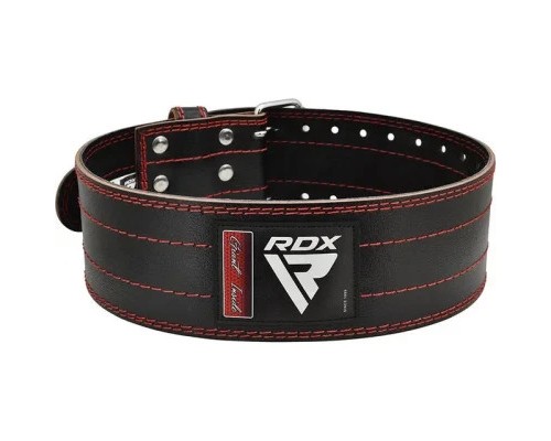 Атлетичний пояс RDX для пауерліфтингу RD1 шкіряний Red M (WPB-RD1R-M)