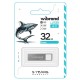 USB флеш накопичувач Wibrand 32GB Shark Silver USB 2.0 (WI2.0/SH32U4S) 