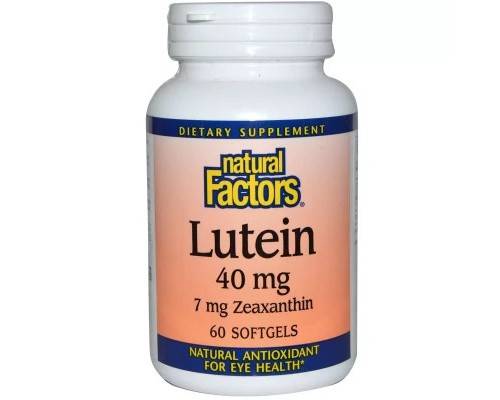Антиоксидант Natural Factors Лютеїн 40 мг, Lutein, 60 гелевих капсул (NFS-01035) Антиоксидант Natural Factors Лютеїн 40 мг, Lutein, 60 гелевих капсул (NFS-01035)