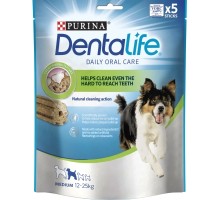 Ласощі для собак Purina DentaLife Medium Для підтримки здоров'я порожнини рота 115 г (7613035379794)