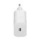 Зарядний пристрій RivaCase 1xUSB Type-C PD 20 Вт кабель Type-C white (PS4101 WD4 (White))