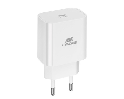 Зарядний пристрій RivaCase 1xUSB Type-C PD 20 Вт кабель Type-C white (PS4101 WD4 (White))