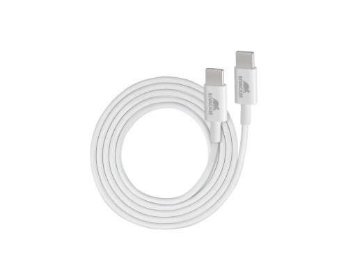 Зарядний пристрій RivaCase 1xUSB Type-C PD 20 Вт кабель Type-C white (PS4101 WD4 (White))