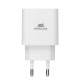 Зарядний пристрій RivaCase 1xUSB Type-C PD 20 Вт кабель Type-C white (PS4101 WD4 (White))