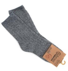 Шкарпетки дитячі Bross теплі у рубчик (3692-5-7-gray)