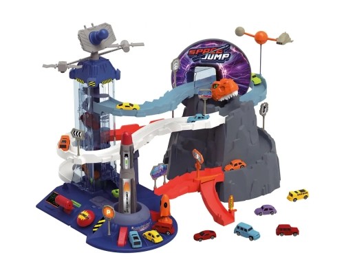 Ігровий набір ZIPP Toys Dino автотрек-ракета електричний, 6 машинок (5508A)