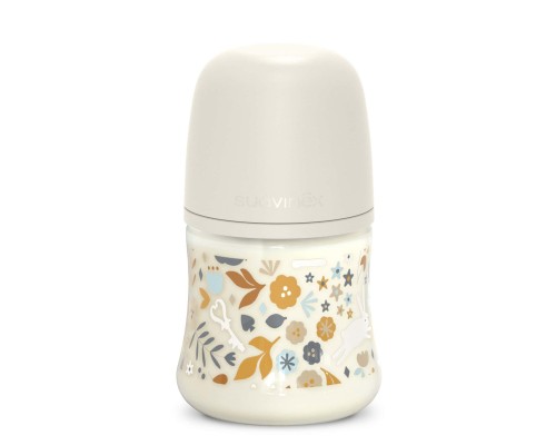 Пляшечка для годування Suavinex Wonderland 150 мл, фізіологічна, повільний потік, біла (308741)