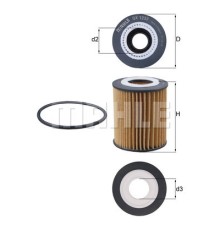 Фільтр масляний Mahle OX1237D