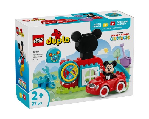 Конструктор LEGO DUPLO Disney Міккі Маус: Клубний будинок і автомобіль (10454)