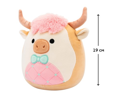 М'яка іграшка Squishmallows Корівка Самсон 19 см (SQER01229)