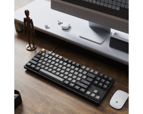 Клавіатура Keychron C1 Pro 87Key K pro Brown RGB QMK/VIA USB UA Black (C1PL3_KEYCHRON)