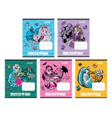 Зошит Kite Monster High, 12 аркушів, клітинка (MH25-232)