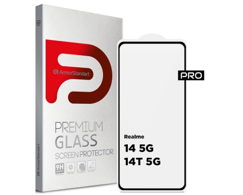 Скло захисне Armorstandart Pro Realme 14 5G / 14T 5G Black (ARM83563)