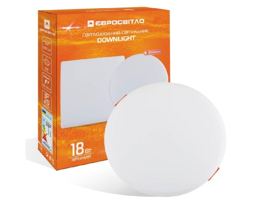 Світильник точковий Євросвітло LED-R-120-18 4200К без рамки